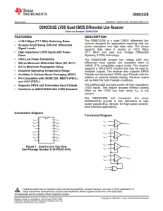 DS90C032B LVDS Quad CMOS Differential Line Receiver (Rev. C)