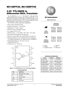 MC10EPT20, MC100EPT20 3.3V TTL/CMOS to Differential