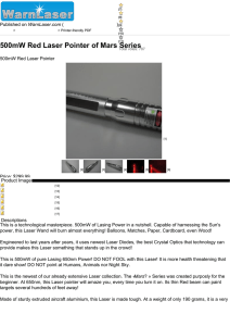500mW Red Laser Pointer of Mars Series