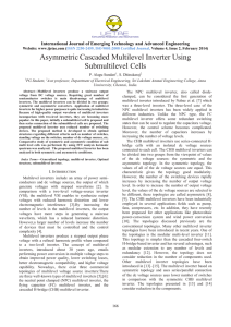 Asymmetric Cascaded Multilevel Inverter Using