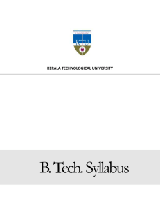 KTU Syllabus for S1 and S2