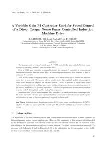 Miloudi A, Al-Radadi EA, Draou AD. A variable gain PI controller