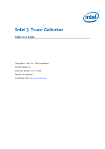 Trace Collector Reference Guide