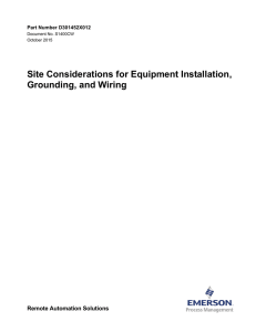 Site Considerations for Equipment Installation, Grounding, and Wiring