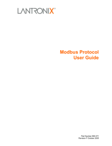 Modbus Protocol User Guide