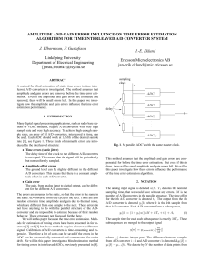 AMPLITUDE AND GAIN ERROR INFLUENCE ON TIME