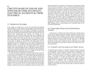 6. circuits made of linear and nonlinear (time