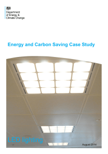 Energy and carbon saving case study: LED lighting