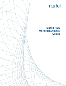 Markit RED Markit RED Index Codes