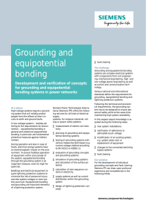 Grounding and equipotential bonding
