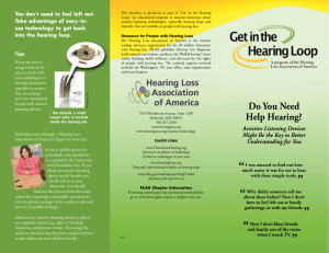 Assistive Listening Devices - Hearing Loss Association of America