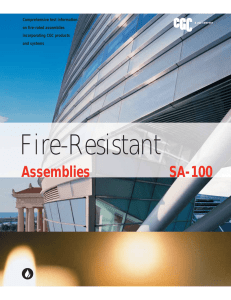 Fire-Resistant Assemblies Brochure (English) - SA100