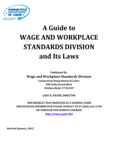 A Guide to Wage and Workplace Standards Division and Its Laws