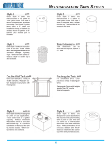 EUTRALIZATION ANK TYLES - Watts Water Technologies