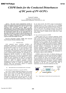 15P-B3. CISPR Limits for the Conducted Disturbances of DC Ports