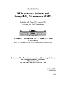 RF Interference Emission and Susceptibility Measurement (EMC)