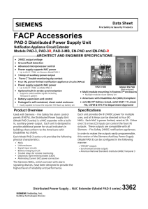 Notification Appliance Circuit Extender Models PAD-3