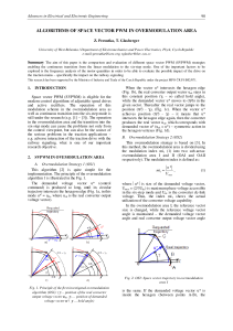 algorithms of space vector pwm in overmodulation area