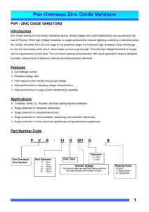 Pan Overseas Zinc Oxide Varistors