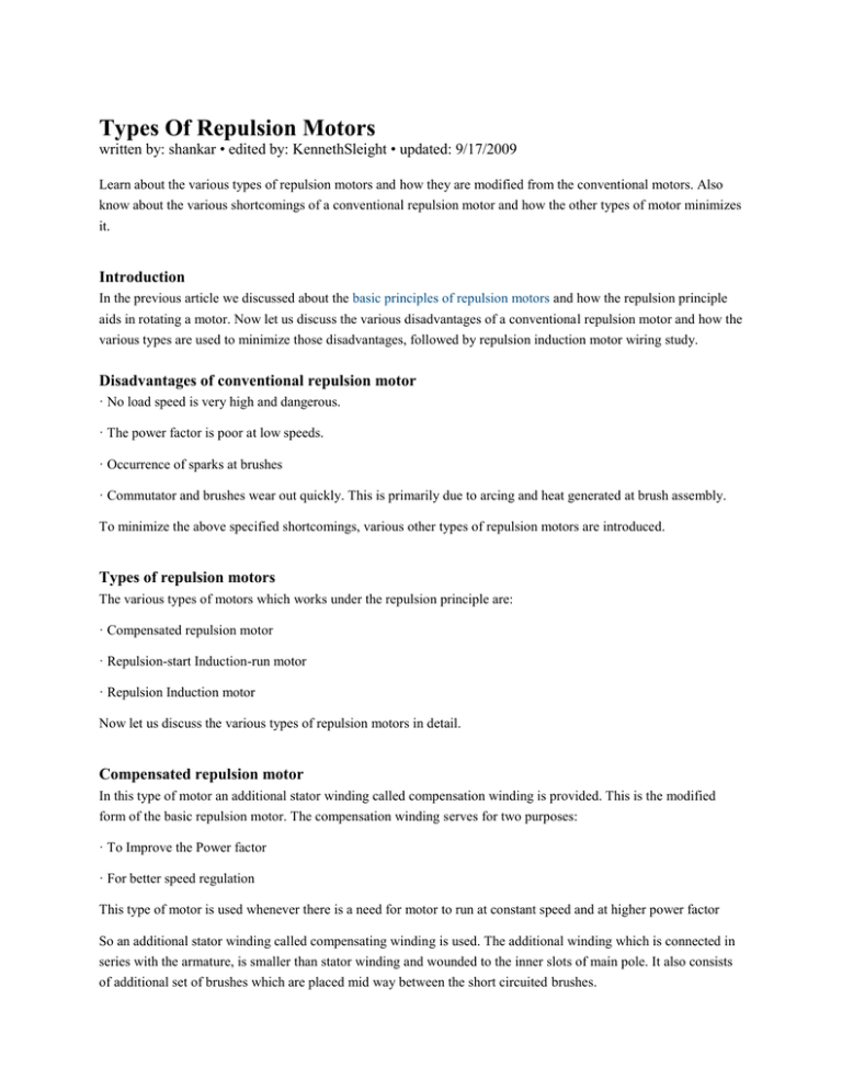 types-of-repulsion-motors