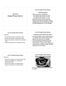 Unit 34 Single-Phase Motors