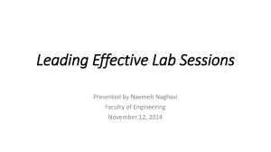 Leading Effective Lab Sessions