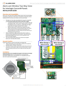 Alarm.com Wireless Two-Way Voice for Interlogix Concord4 Panels