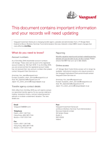 This document contains important information and your records will