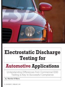 Electrostatic Discharge Testing for