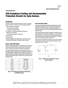 ESD Compliance Testing and Recommended Protection