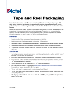Tape and Reel Packaging