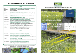 5 th International Symposium of Biofumigation