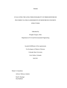 thesis evaluating the long-term durability of fiber reinforced polymers