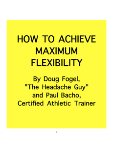 how to achieve maximum flexibility