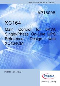 Main Control for 5KVA Single-Phase On