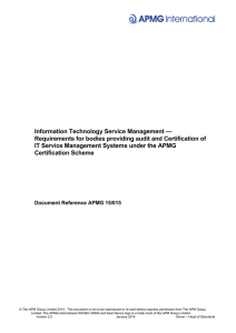 ISO/IEC 20000 Scheme Regulations