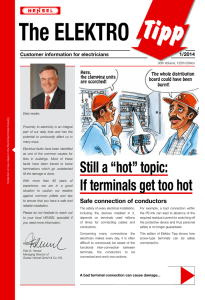 Still a “hot” topic: If terminals get too hot
