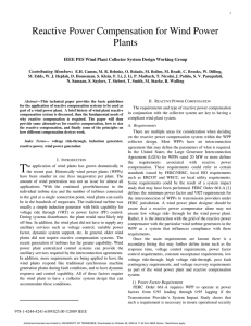 Reactive Power Compensation for Wind Power Plants