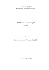 Electrical double layer