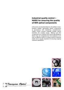 Industrial quality control – HASO for ensuring the