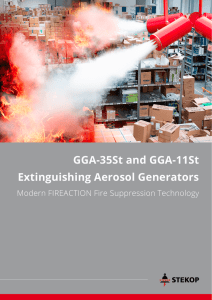 GGA-35St and GGA-11St Extinguishing Aerosol Generators