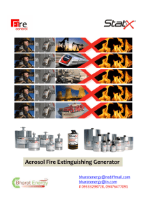 Aerosol Fire Extinguishing Generator