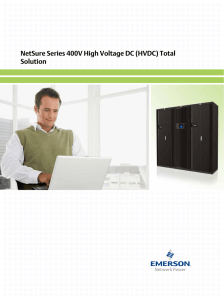 NetSure Series 400V High Voltage DC (HVDC) Total Solution