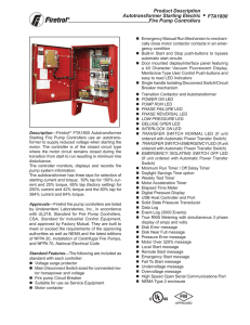 Product Description Autotransformer Starting Electric Fire Pump