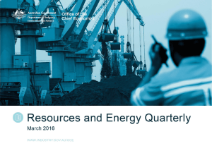 Resources and Energy Quarterly March 2016