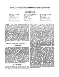 arc flash hazard assessment in the mining industry