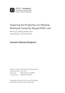 Exploring the Properties of a Modular Multilevel Converter Based