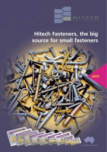 Hitech Fasteners, the big source for small fasteners