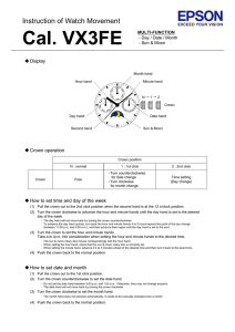 Instruction of Watch Movement