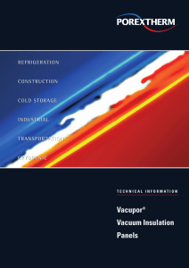 Vacupor® Vacuum Insulation Panels